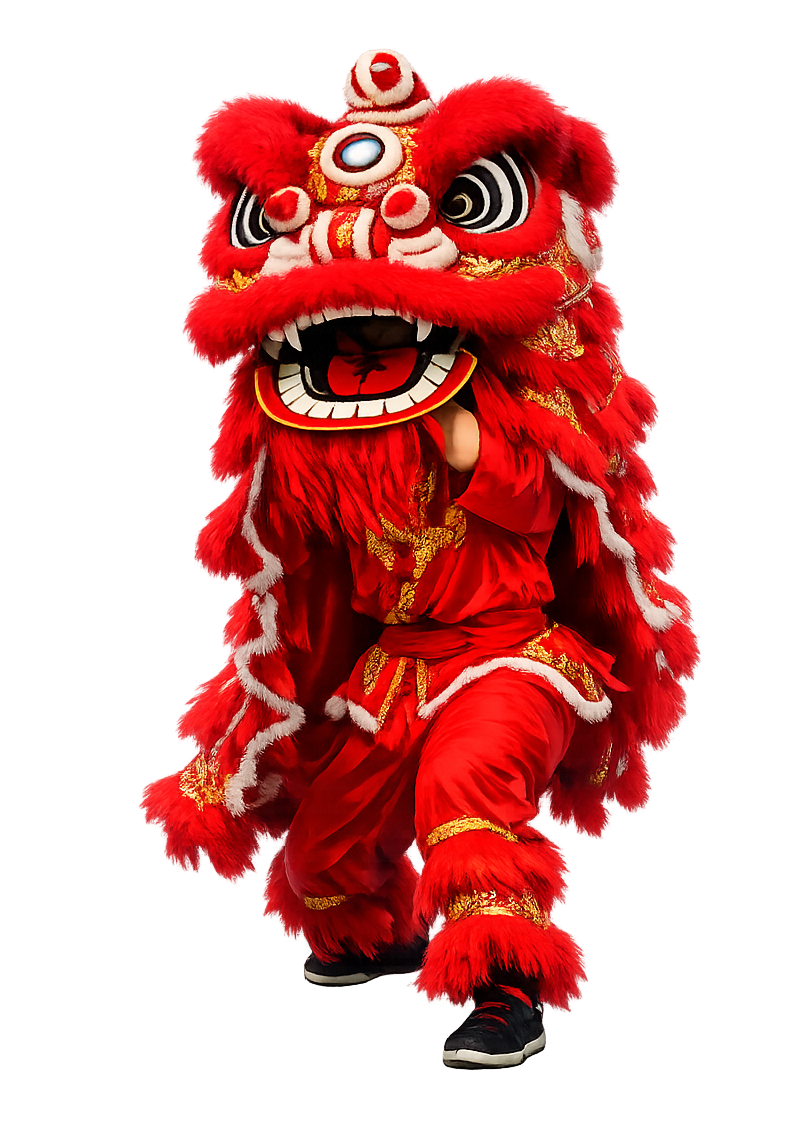 lion dance from china